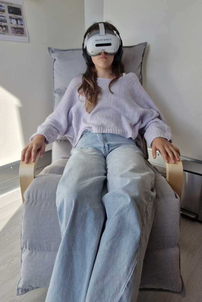 Animation bien-être Sérénité Truck : immersion en réalité virtuelle dans un fauteuil de relaxation